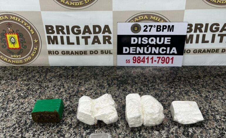 Homem é preso por tráfico de drogas no bairro Olavo Reis