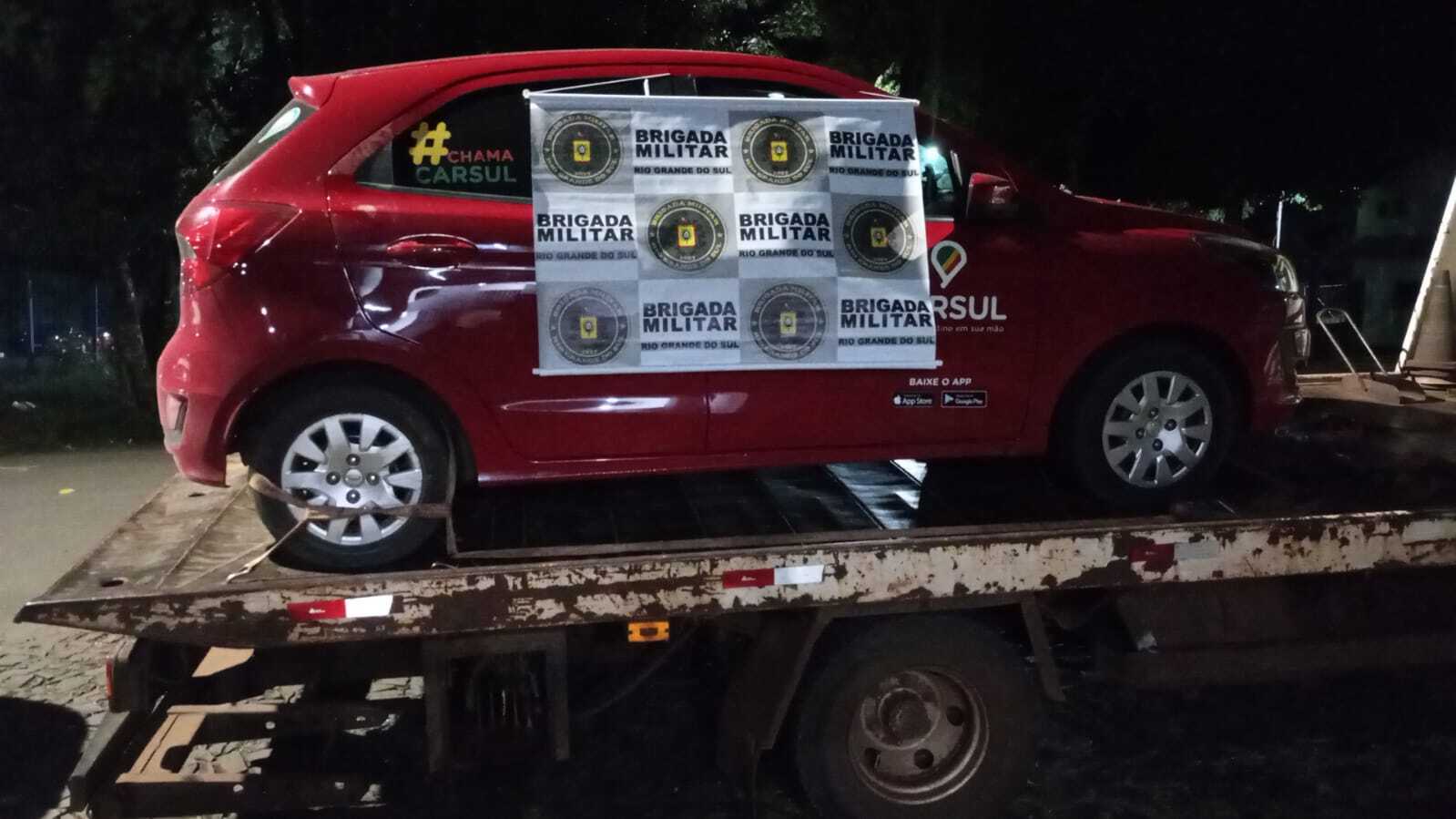 Foragido é preso com veículo roubado em Santo Ângelo após ação conjunta da Polícia Rodoviária Estadual