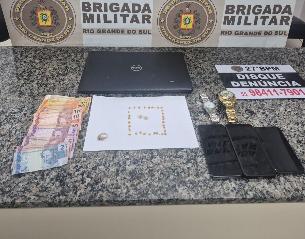 Brigada Militar prende homem por tráfico de drogas durante operação em Santo Ângelo