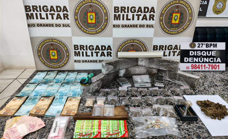 BM prende homem por tráfico de drogas em Santo Ângelo