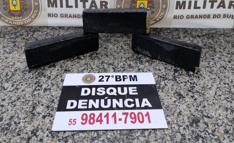 BM prende homem por tráfico de drogas na Linha ParaÃso