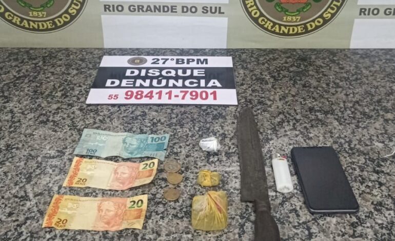 BM apreende adolescente por tráfico de drogas no bairro COHAB em Santo Ângelo