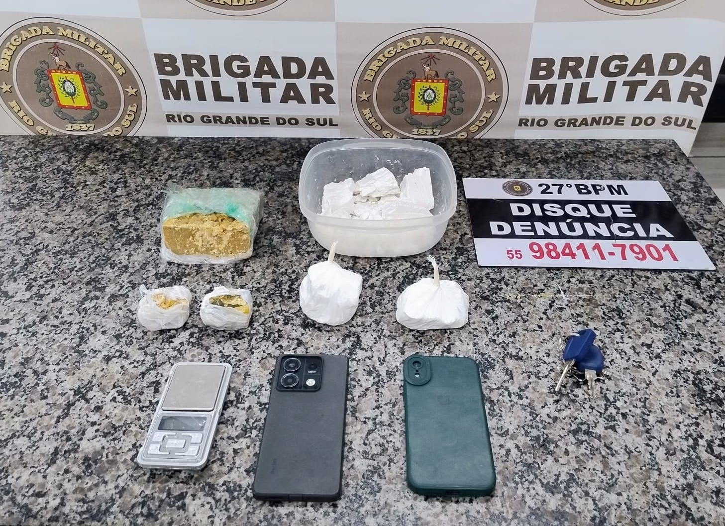 BM prende dupla por tráfico de drogas no centro de Santo Ângelo