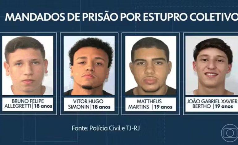 Último foragido por estupro coletivo se entrega à polícia; 4 jovens estão presos e são réus pelo crime