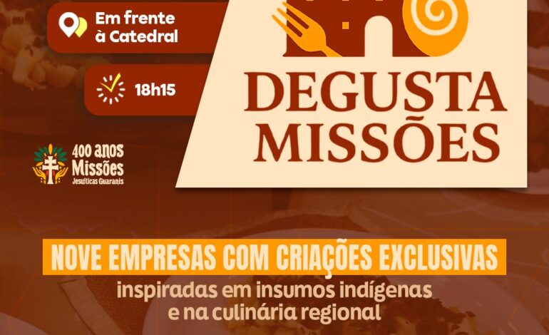 Degusta Missões tem abertura oficial nesta quarta-feira, em frente à Catedral