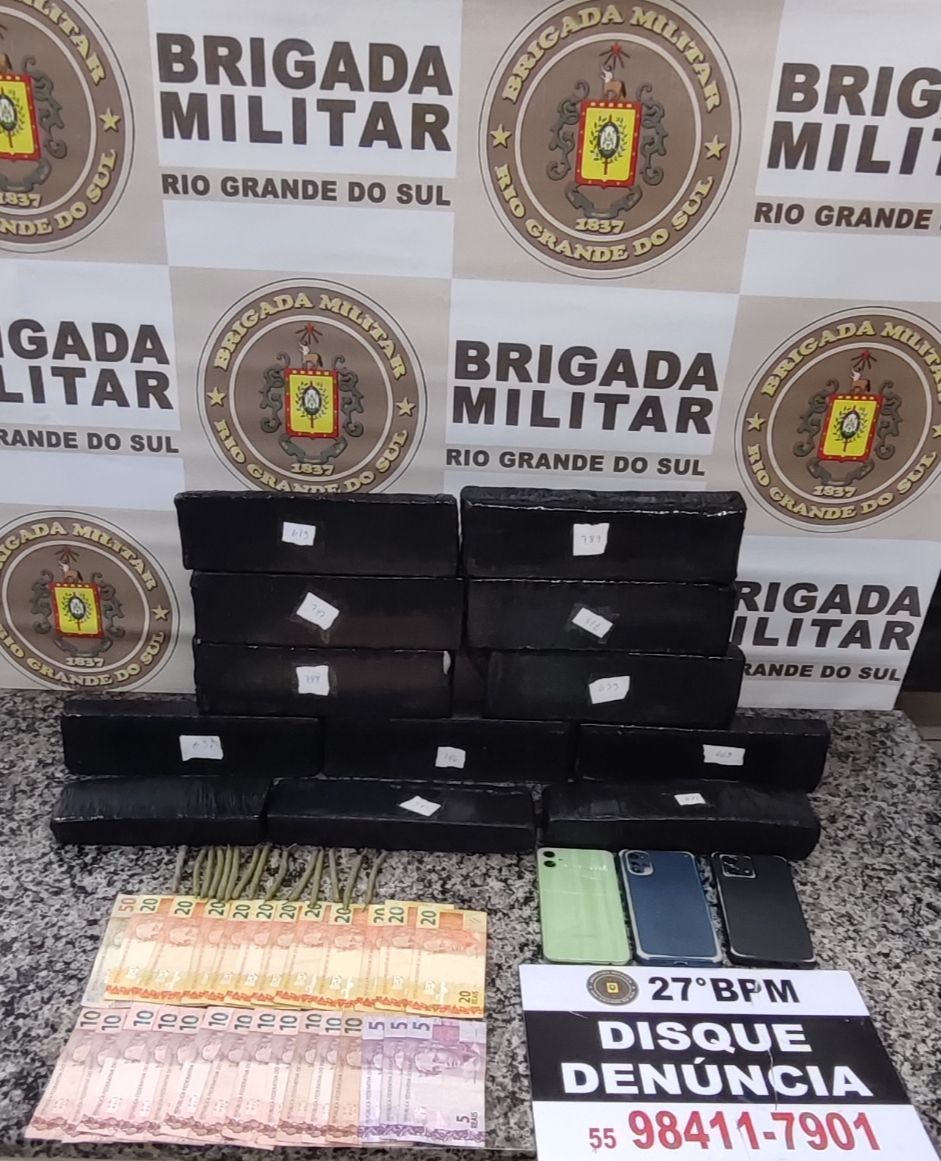 Dupla é presa por tráfico de drogas no bairro Dytz, em Santo Ângelo