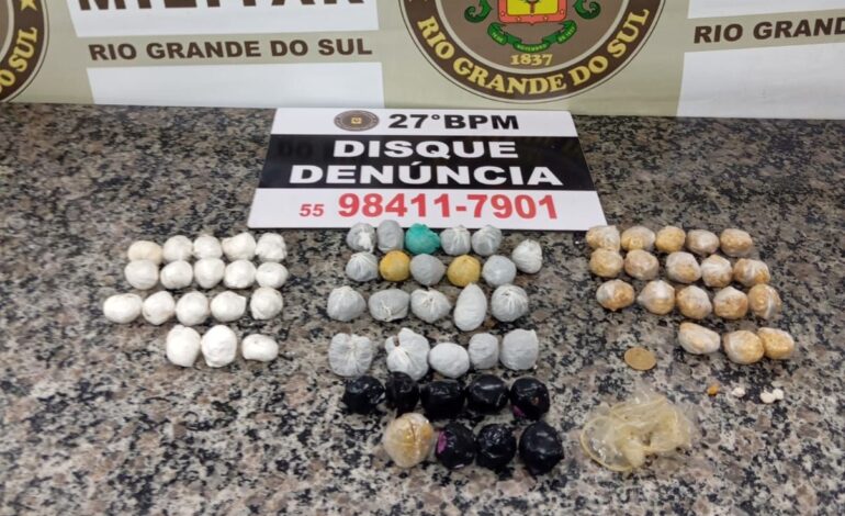 Homem é preso por tráfico de drogas em Santo Ângelo