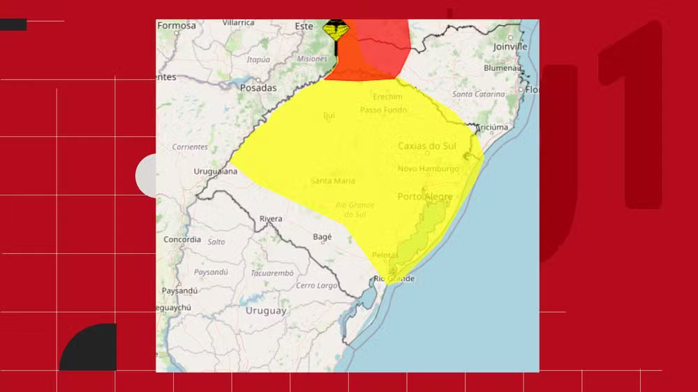 Ciclone e frente fria aumentam instabilidade e reforçam chuva no RS nesta semana
