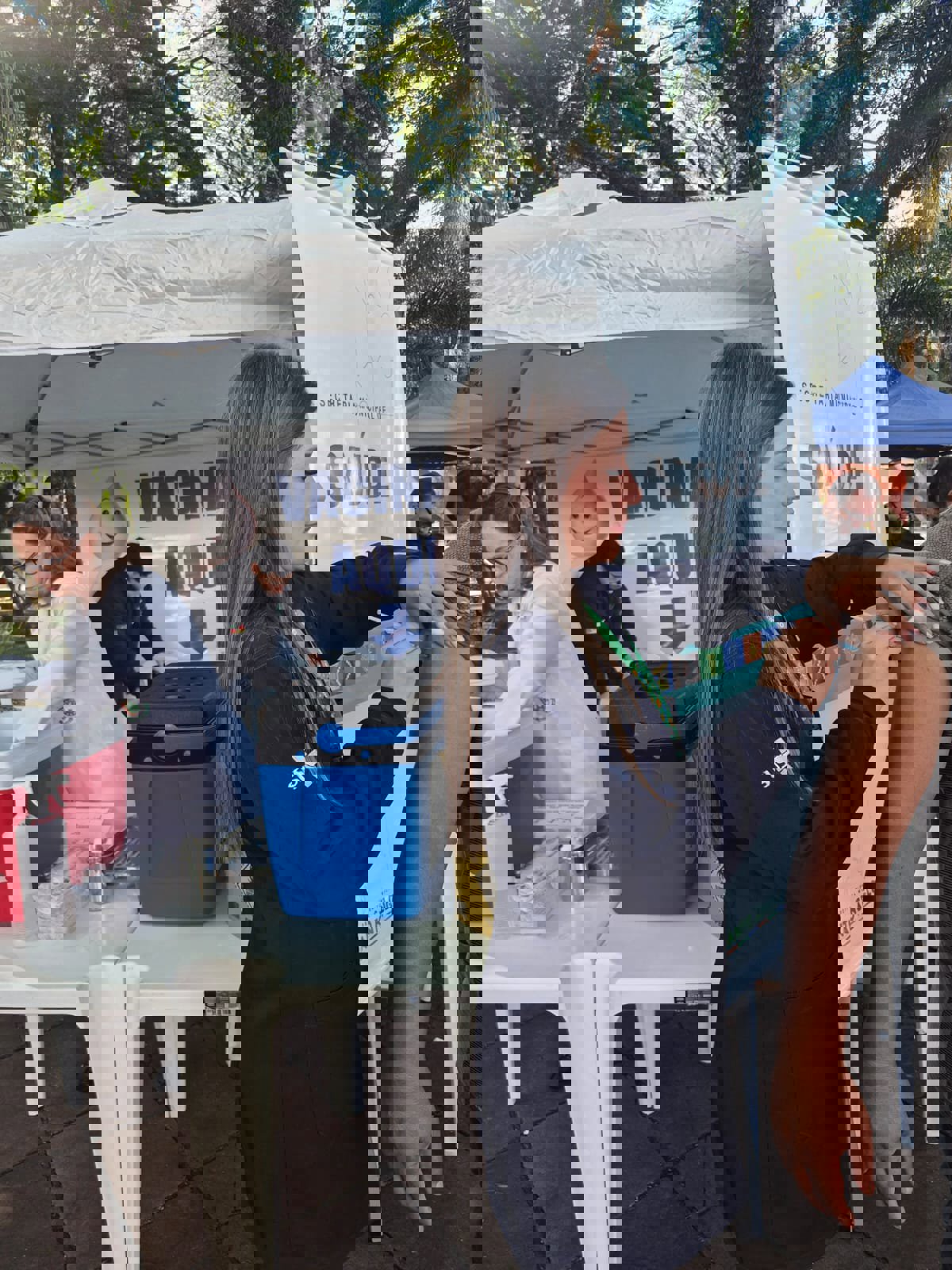 Ação no Brique da Praça aplica 300 doses de vacina contra a gripe