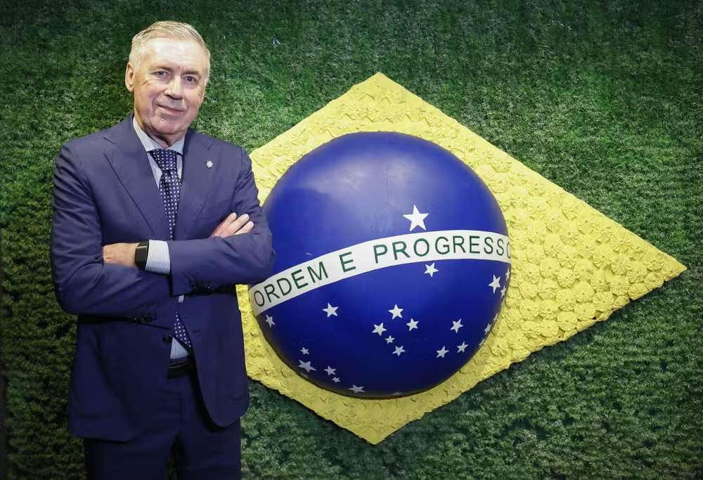 CBF renova contrato de Carlo Ancelotti com a Seleção Brasileira até 2030