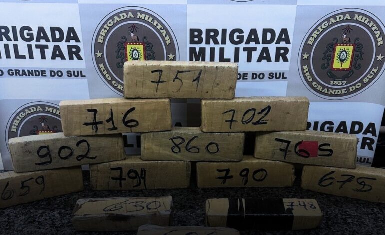 BM apreende quase dez quilos de maconha e prende mulher por tráfico em Santo Ângelo