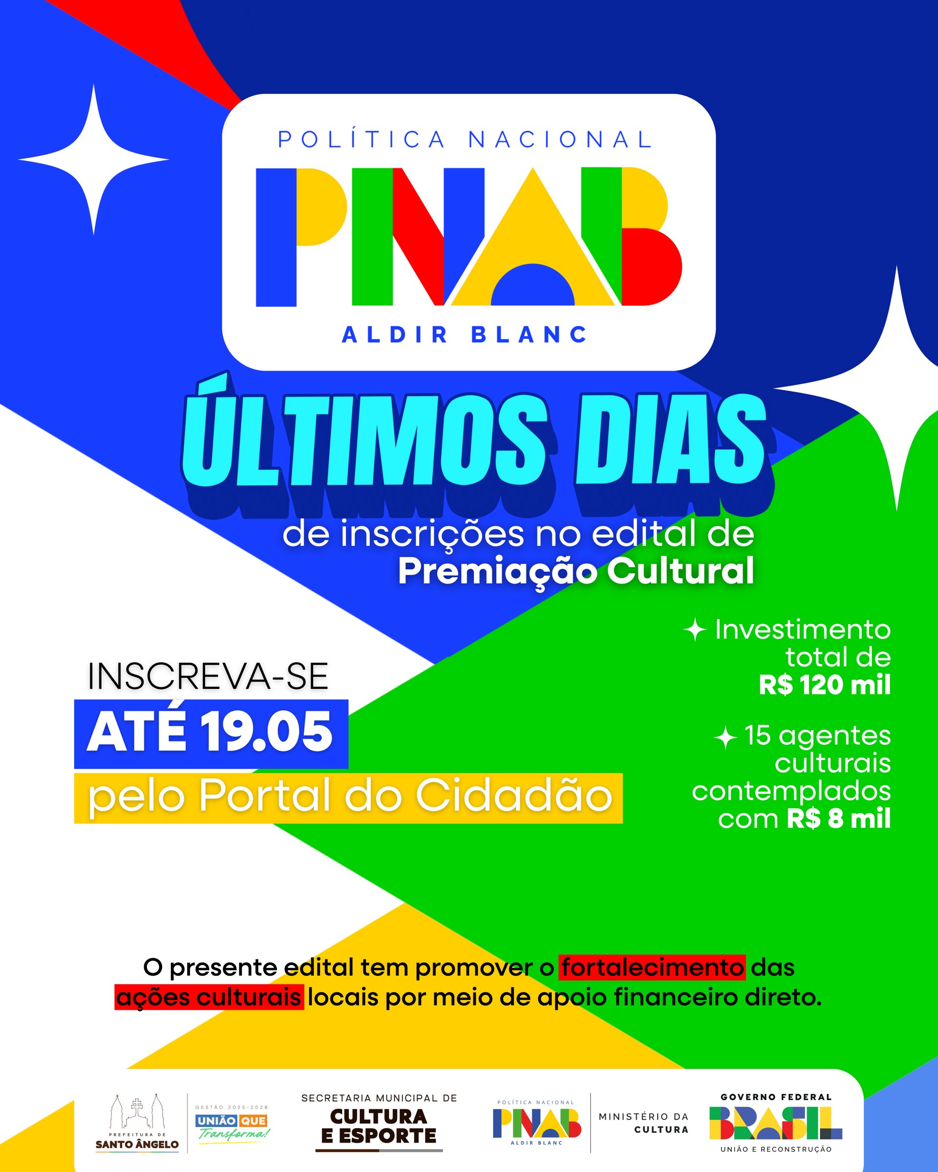 Últimos dias para inscrições em edital cultural da PNAB em Santo Ângelo