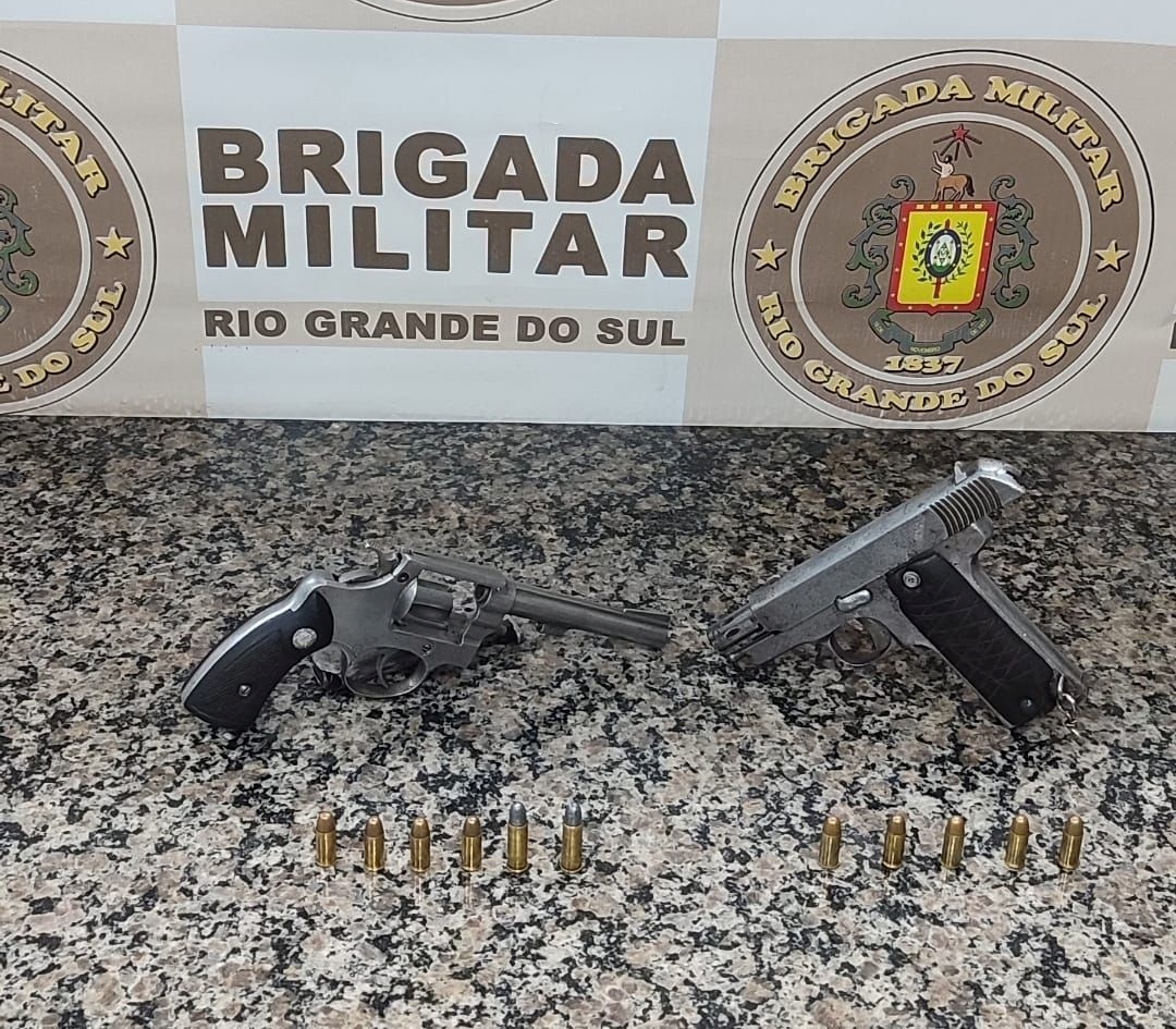 BM realiza apreensão de armas de fogo no bairro Boa Esperança
