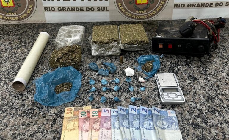 BM realiza prisão por tráfico de drogas no bairro Assistencial Braga