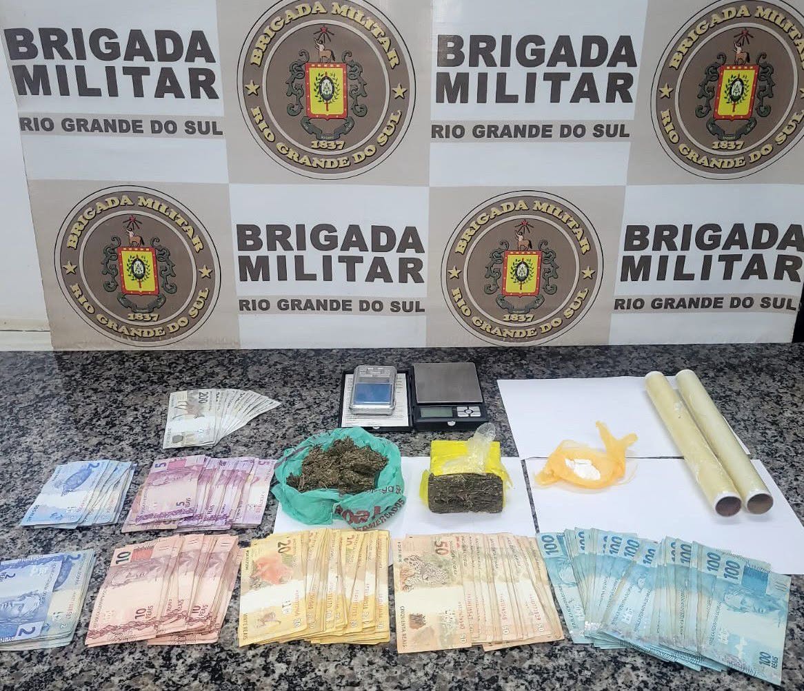 BM realiza prisão por tráfico de drogas, em Santo Ângelo