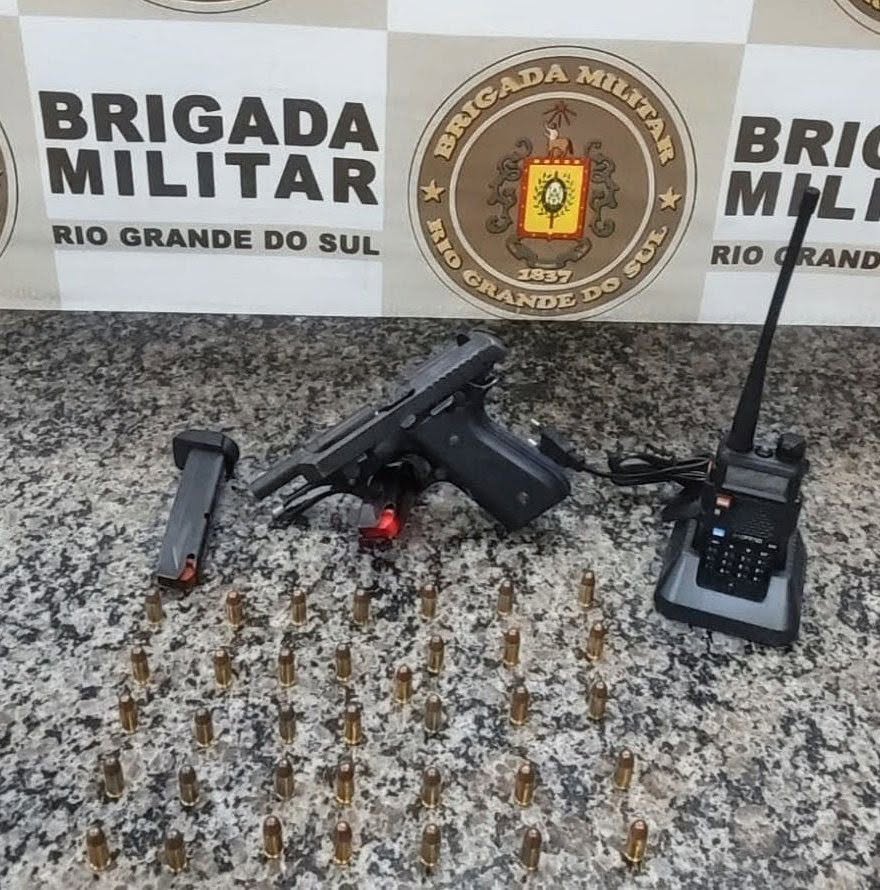BM realiza prisão por  porte de arma de fogo de calibre restrito