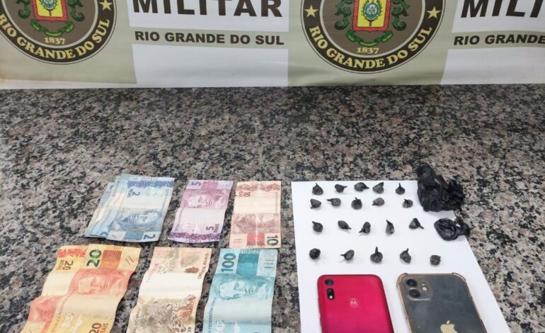 Homem é preso por tráfico de drogas no interior de Santo Ângelo