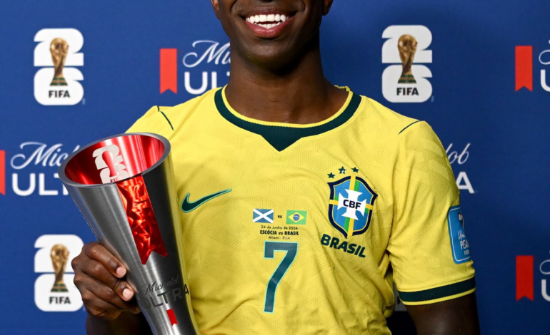 Brasil goleia Escócia e garante classificação como líder do Grupo C da Copa do Mundo