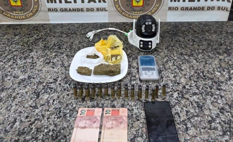 BM realiza prisão por tráfico de drogas no bairro Aliança
