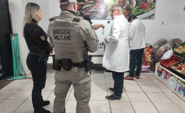 Operação Pampa 2026 apreende mais de 200 kg de carne imprópria e prende comerciante em Santo Ângelo