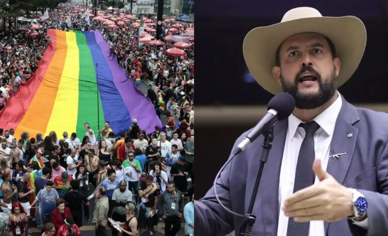 Deputado de SC critica Parada LGBTQIA+ e afirma que beijo entre homens é ‘falta de peroba’