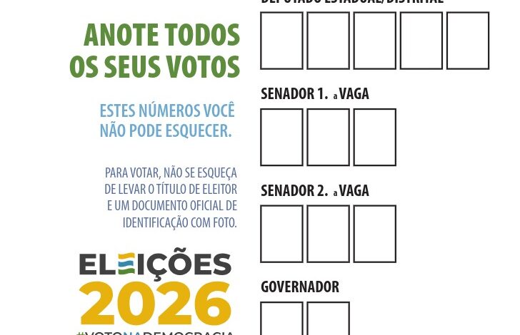 TRE-RS orienta eleitores a preparar ‘colinha’ para facilitar votação nas Eleições 2026