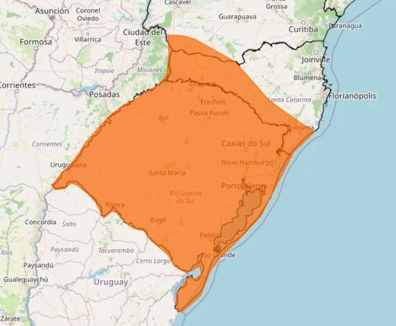 Ciclone extratropical chega ao RS nesta quinta-feira