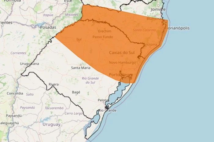 RS tem alertas de tempestade e ventos de até 100 km/h nesta quarta-feira