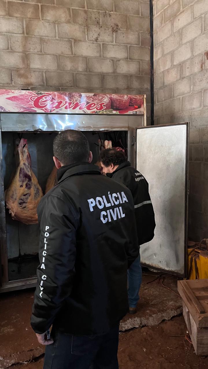 Operação Selo de Origem: Polícia apreende 200 quilos de carne clandestina e armas em Catuípe
