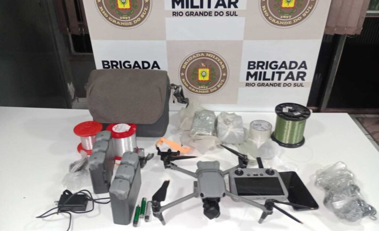 Dois homens são presos, entorpecentes e drone são apreendidos em São Luiz Gonzaga
