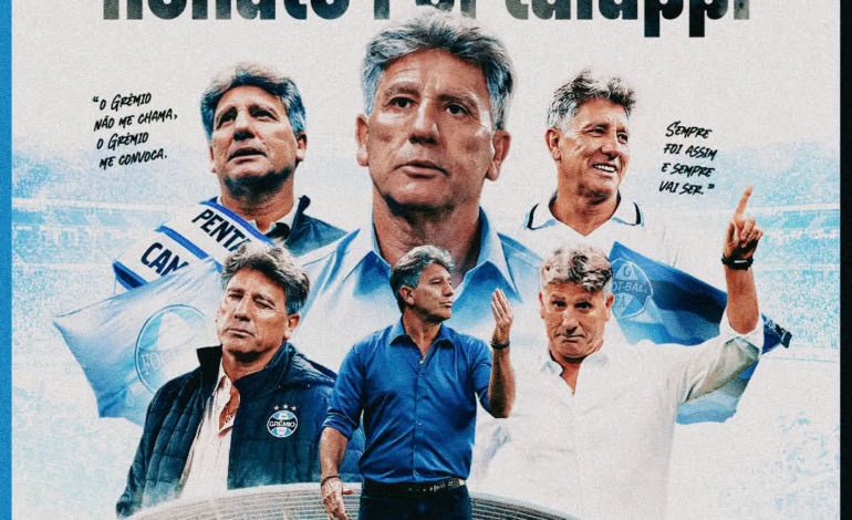 Grêmio anuncia retorno de Renato Portaluppi