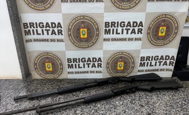 Casal é preso por porte ilegal de arma de fogo em Giruá