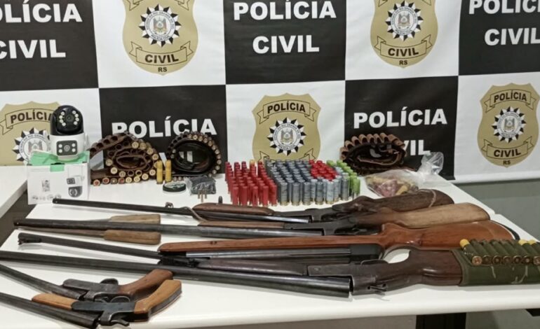Homem é preso por furto e posse irregular de arma de fogo, em Eugênio de Castro