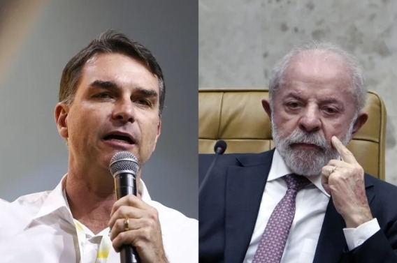 Em nova pesquisa, Flávio aparece à frente de Lula, em empate técnico
