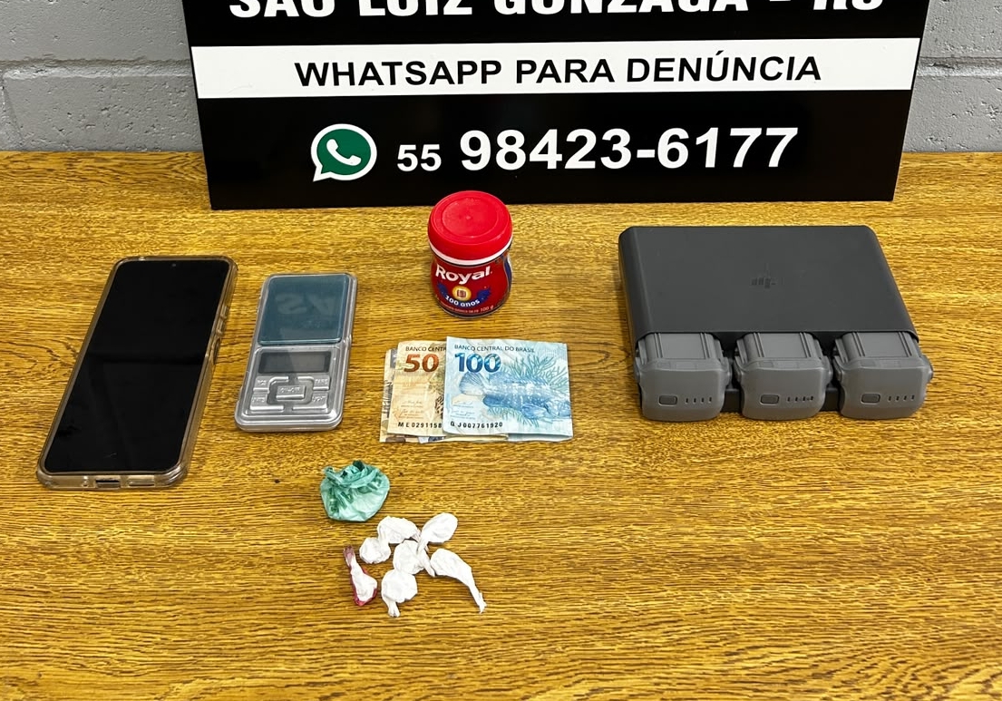Mulher é presa por tráfico de drogas, em São Luiz Gonzaga