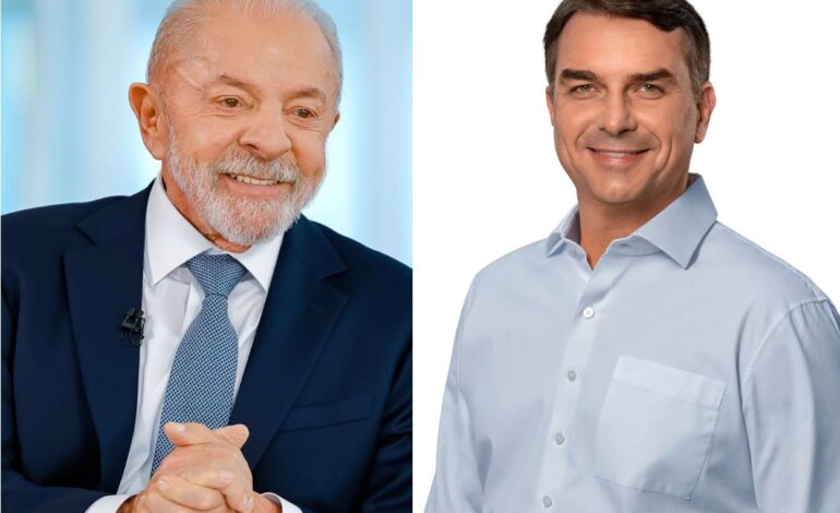 Datafolha, 1º turno – votos válidos: Lula, 45%; Flávio Bolsonaro, 42%; Caiado, 4%; Renan, 3%; Cury, 3%; Zema, 1%