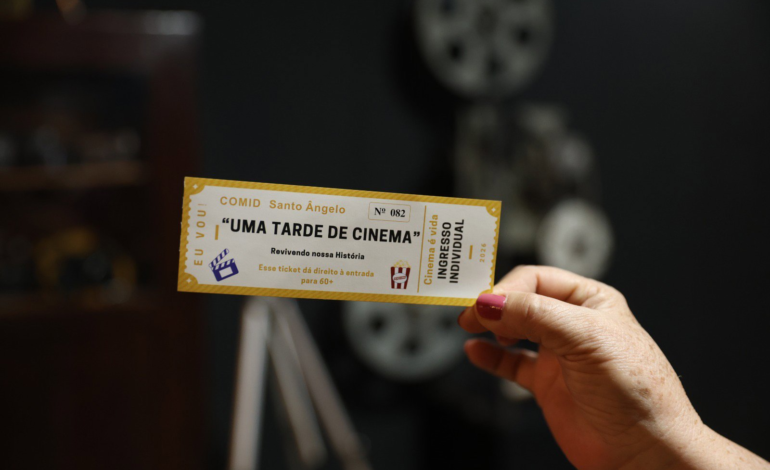 Projeto leva cinema e convivência ao público 60+ em Santo Ângelo