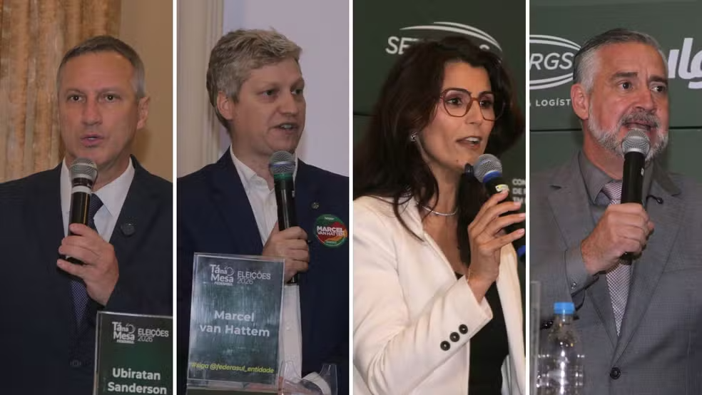 Quaest para o Senado no RS, votos válidos: Sanderson, 25%; Marcel van Hattem, 22%; Manuela d’Ávila, 20%; Pimenta, 18%