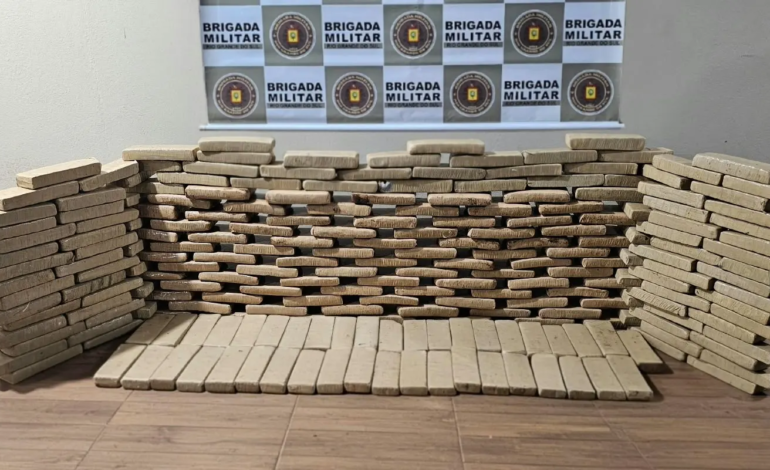 Brigada Militar apreende cerca de 200 quilos de maconha em Santa Rosa