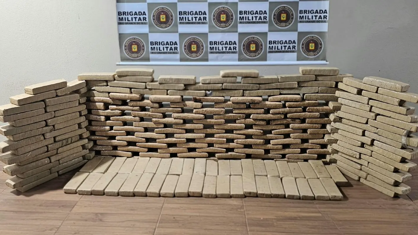 Brigada Militar apreende cerca de 200 quilos de maconha em Santa Rosa