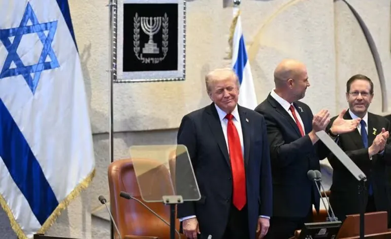 Trump diz no Parlamento de Israel que era ‘de mortes e terror’ acabou no Oriente Médio