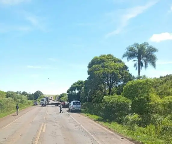 Colisão frontal na BR-468 deixa um morto e uma pessoa gravemente ferida em Coronel Bicaco