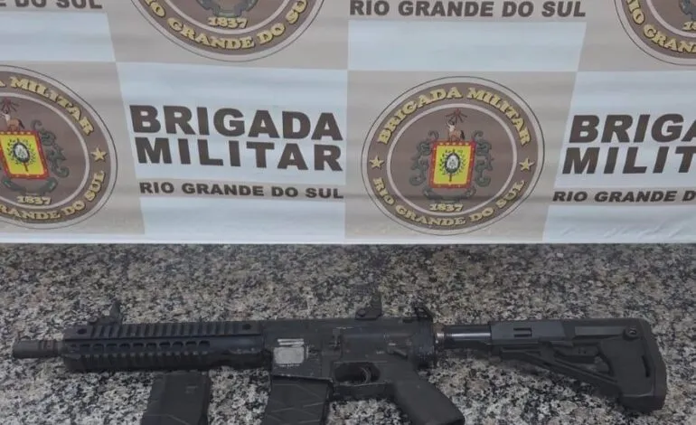 BM prende homem por porte de arma de fogo de uso restrito em Santo Ângelo