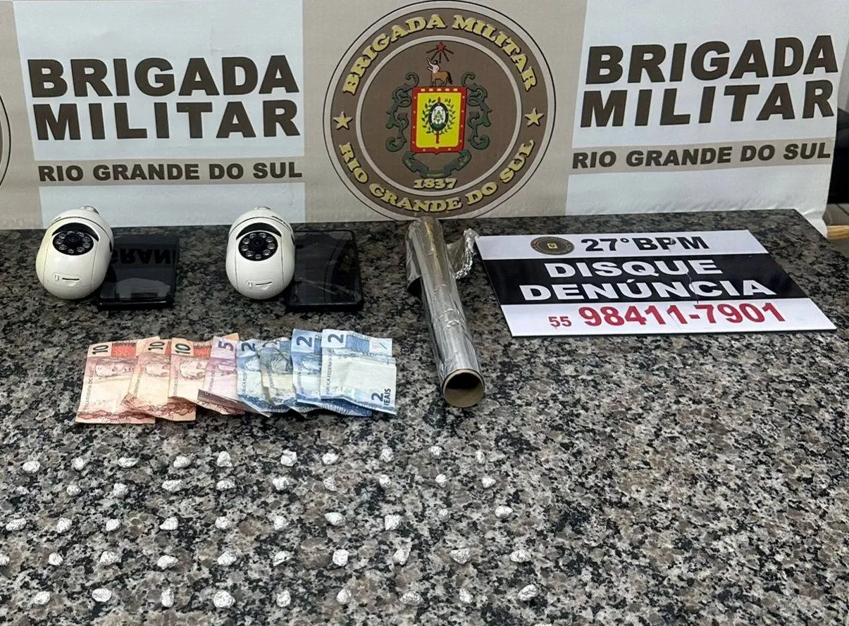 Nova dupla é presa por tráfico de drogas no bairro Harmonia, em Santo Ângelo