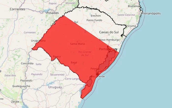 RS tem alerta para temporais com chuva intensa, vento forte e granizo
