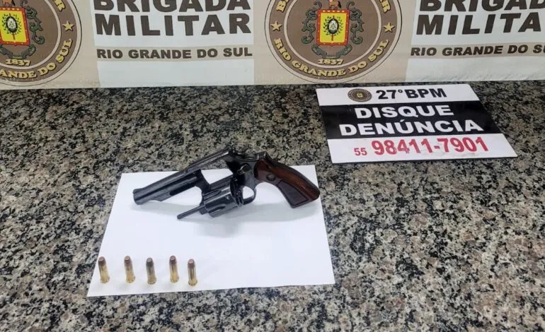 BM prende homem por porte ilegal de arma de fogo em Santo Ângelo