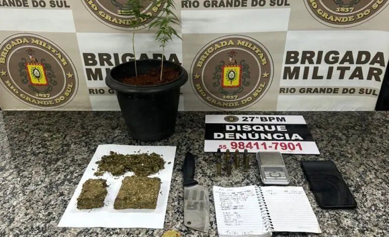 Brigada Militar prende homem por tráfico de drogas em Santo Ângelo