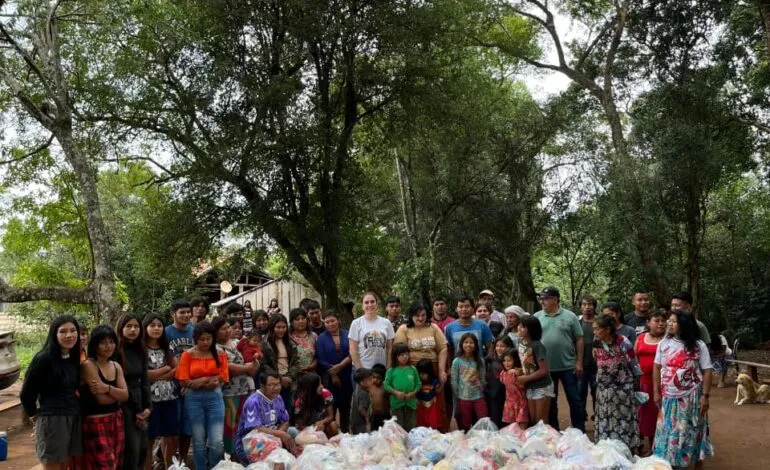 Entrada solidária da Paixão de Cristo arrecadou 1,5 tonelada de alimentos em São Miguel das Missões