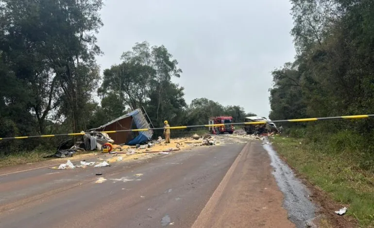 Polícia Civil confirma que caminhão de Passo Fundo invadiu pista contrária em acidente com duas mortes na ERS-344
