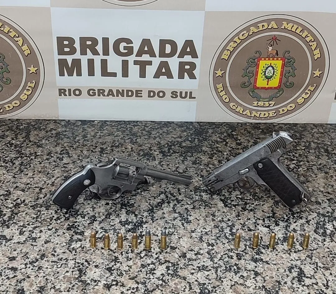 BM realiza apreensão de armas de fogo no bairro Boa Esperança